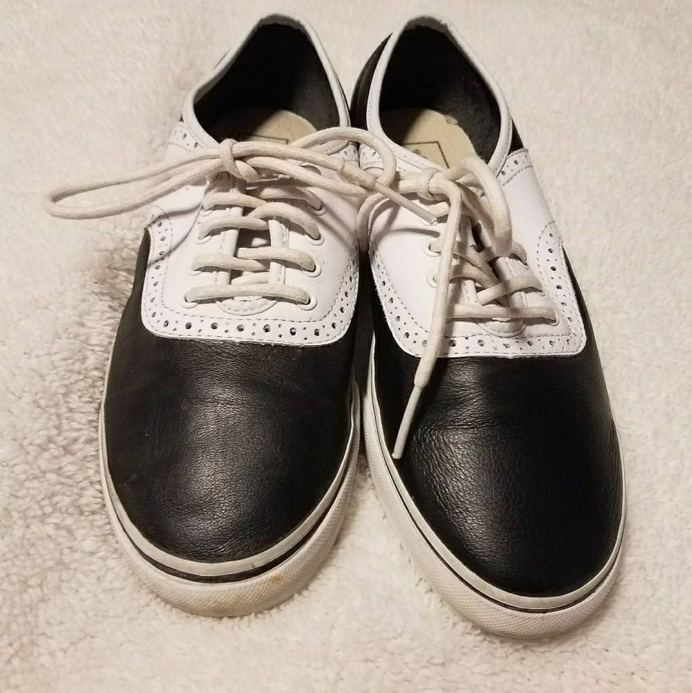 Black and White Tuxedo Vans